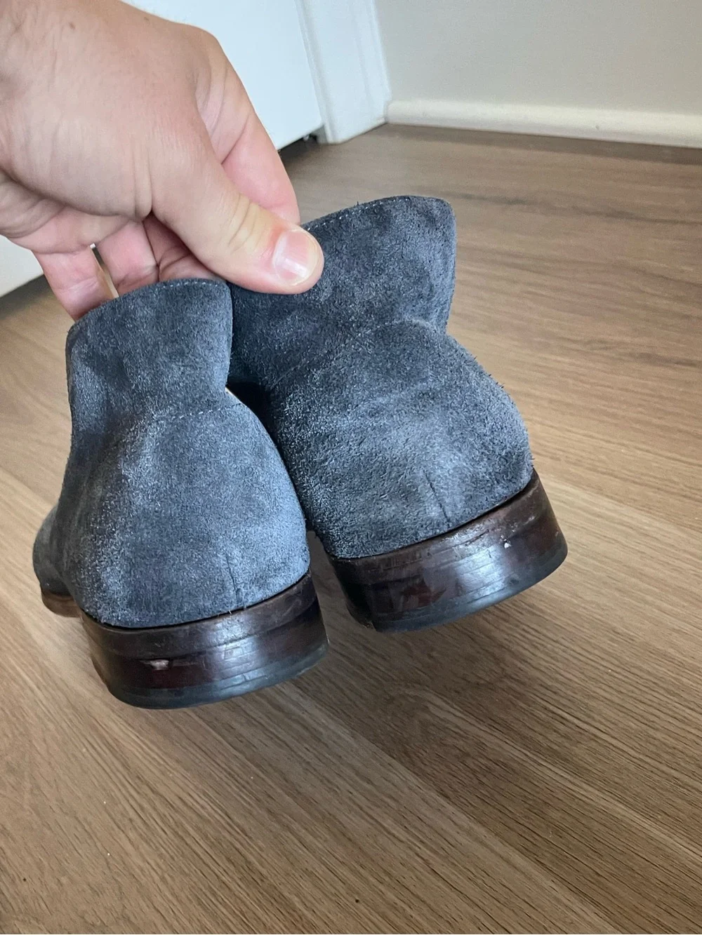 Suede Chukka Boots - Blue